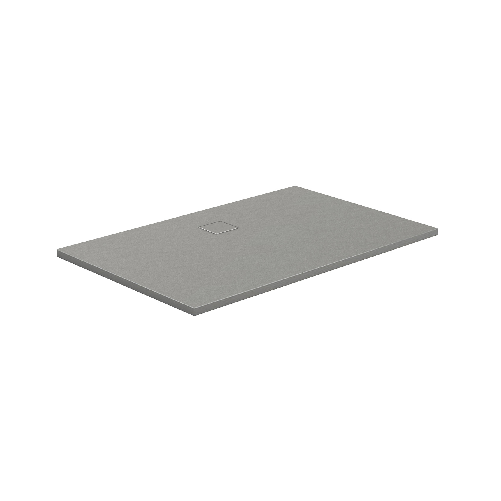 Marmor-Polymer Duschwanne in Steinoptik mit Punktablauf, Rechteck